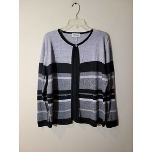 Alfred Dunner Striped Women's Sweater  Size large